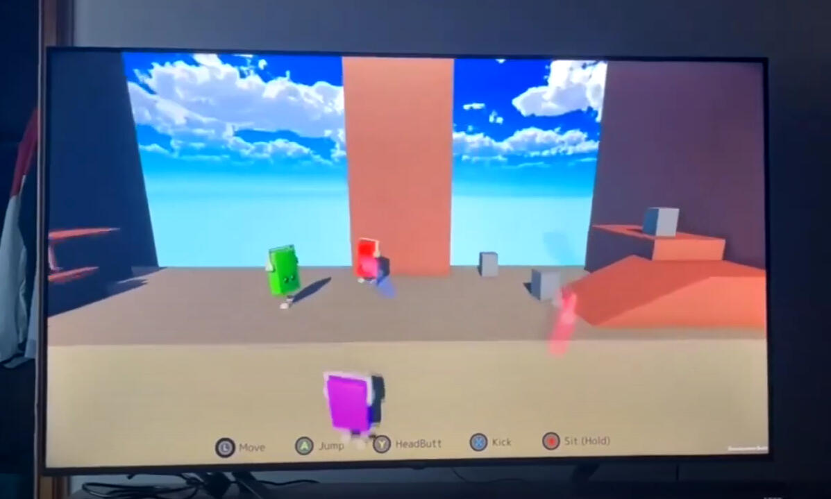 Testing the gameplay with 6 players