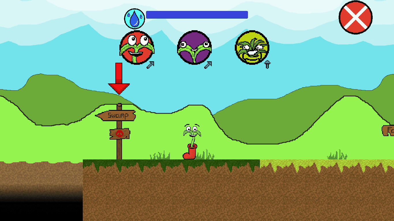 Level selection screen