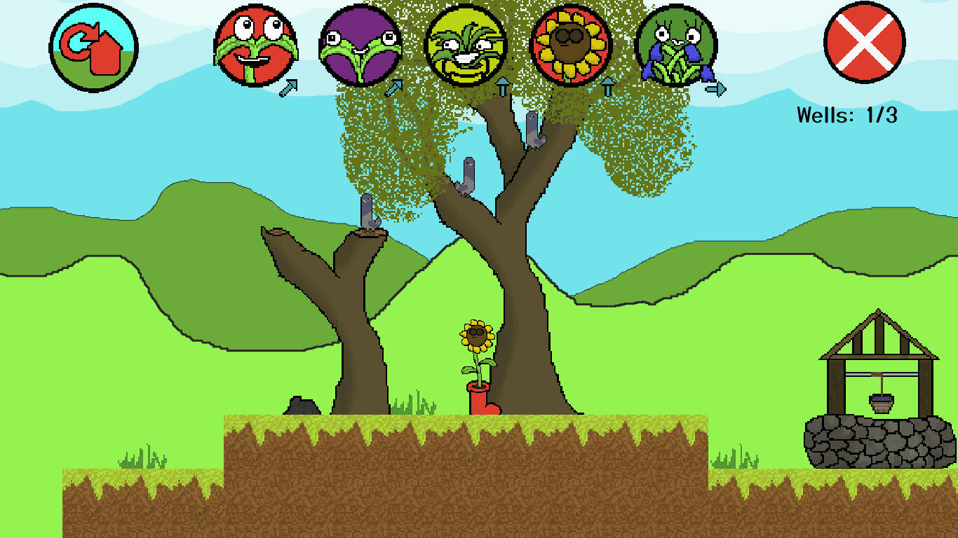 Sunflower resting under a tree